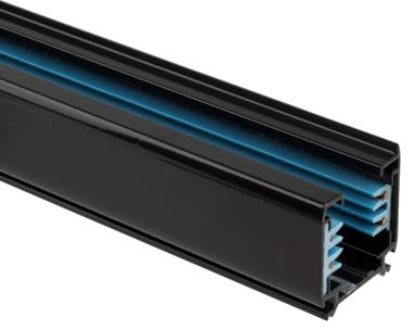 LEDKIA LIGHTING - Binario Trifase per Faretti LED | Alluminio Resistente | Potenza Massima 2000W | Orientabile e Combinabile | Installazione Versatile, Nero, 1 Metro