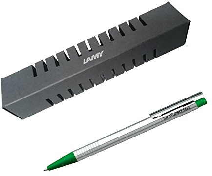 Lamy Kugelschreiber matt Logo Modell 205, Farbe grün inkl. Laser-Gravur