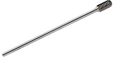 YUFUTOL SC-5L6 Tungsten Carbide Burr - 6” (152.4mm) Long Double Cut Carbide Burr File (1/2” cutter Dia X 1”Cutter Length) with 1/4 Shank Dia Cylinder with Ball Nose Shape,1pcs