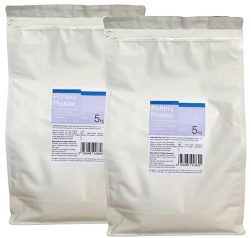 Pottery Plaster - 10kg Bag - Ceramics, Slip Casting, Pottery Moulds