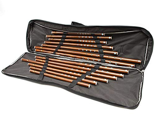 Türkischer Kaval Schäferhund, 13 Flöten, komplettes Set mit weichem Etui