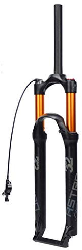 VPPV 28 Zoll 27,5 Mountainbike Federgabel, Magnesiumlegierung 29 Zoll Fahrradfedergabel 1-1/8 Scheibenbremse Unisex Federweg 120mm (Farbe : A, Size : 29 inch)
