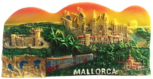 3D Mallorca España Imán de nevera recuerdo Regalo Refrigerador Imán de recuerdo Colección de pegatinas magnéticas
