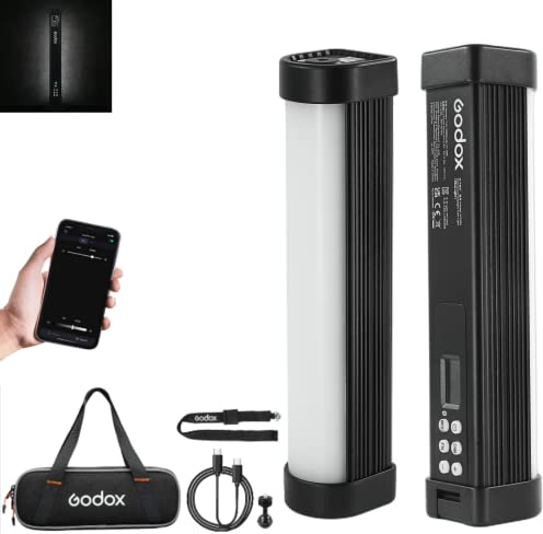 Godox WT25D Daylight Waterproof LED Tube Light, 24W 9.8'' 5600K Underwater LED Light CRI/TLCI 96+ Dimming 0-100%, Supports 40m Dive Depth Bluetooth APP Control