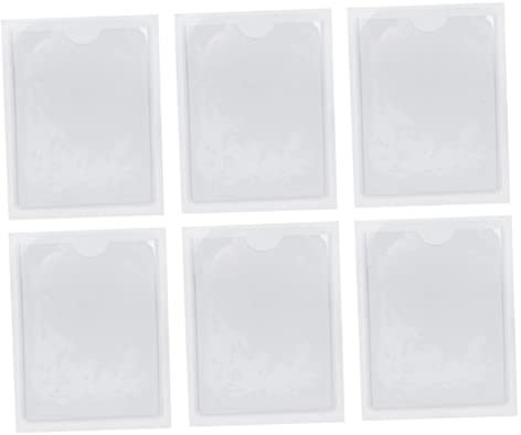 BESPORTBLE 10st Versandetikettenhüllen Ausweishalter Plastik Ordner Fotohalter Zum Abziehen Und Aufkleben Transparenter, Selbstklebender Etikettenhalter Aufkleber Für Unternehmen Tasche Ärmel