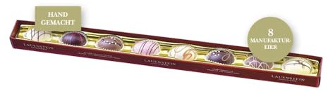 Lauensteiner Oster-Jumbo Asta | 8 uova di Pasqua al cioccolato con alcool in diversi gusti, 155 g, 8 colori assortiti, regalo di Pasqua per uomini o donne