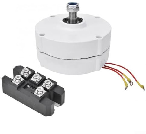 CARMOTTER Electric Generator Kit, Portable DC Wind/Water Turbine Generator, 24V/12V/48V High Power Mini Turbine Pump Tap (200W 24V), Quiet Operation, Easy Installation, Low-Speed Operation, White