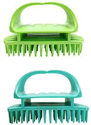 Beatifufu 2stücke Haar-kopfhaut-massagegerät Mit Silikon-shampoo-bürstenkopf Haar-shampoo-bürste Für Kopfhaut-massage Und Schuppenkontrolle Geeignet Für Friseurdusche