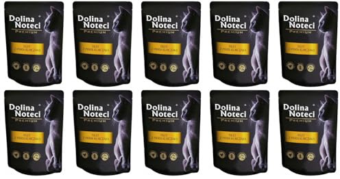 Dolina Noteci Glutenfrei Premium Nassfutter für Katzen mit Hühnerbrustfilet 85g (10-er Pack)