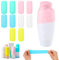 Tyqour 10 Pack Elastic Sleeves for Leak Proofing Silicone Bottle Covers, Travel Essentials, Fits Various Travel Size Bottles