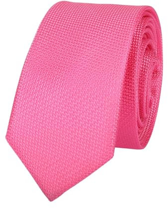Juego de corbata para hombre, con bolsillo, para boda, negocios, formal, pañuelo sólido, Fucsia 33, Talla única