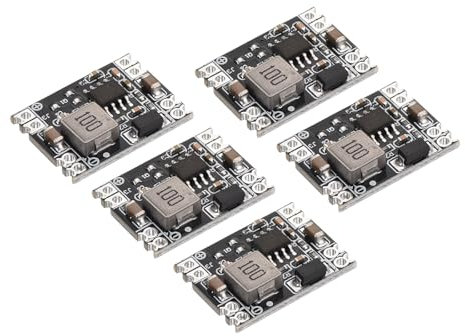 sourcing map DC-DC Buck Converter Voltage Regulator Step Down Power Module MP/1584EN 5.3-26V to 3.3V 3A for Power Adjustment Power Transformers 5 Pcs