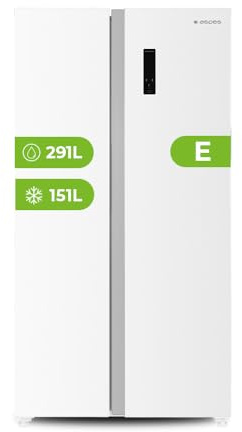 Aspes Frigorífico Americano Blanco, 2 Puertas. AA18901ENF, Capacidad 442 Litros, No Frost, Multi Air Flow, 39 dB, Puerta Única Dirección, Apertura con Tirador, Clase E