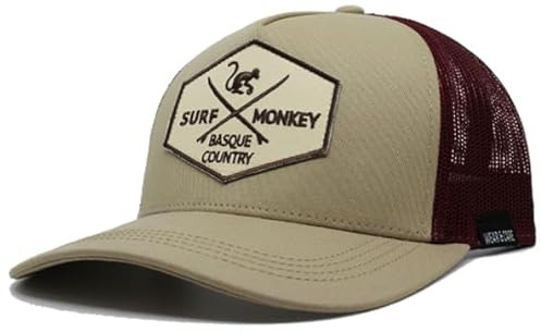 Surf Monkey | Origins basebollkeps justerbar truckerkeps - ekologisk bomull - en storlek, one size