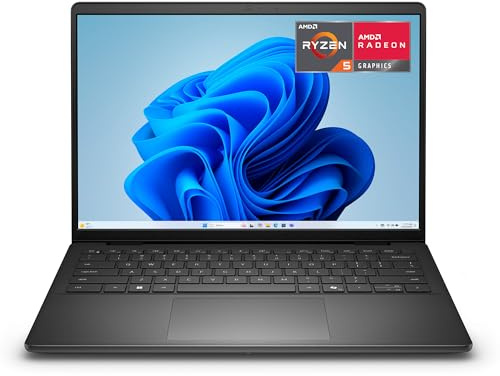 Dell 14 Laptop DC14255 14 2K (1920x1200) Display, AMD Ryzen 5 220, AMD Radeon Grafica, 16GB DDR5 RAM, 512GB SSD, Windows 11 Home, Tastiera QWERTY IT Retroilluminata, Carbon Black
