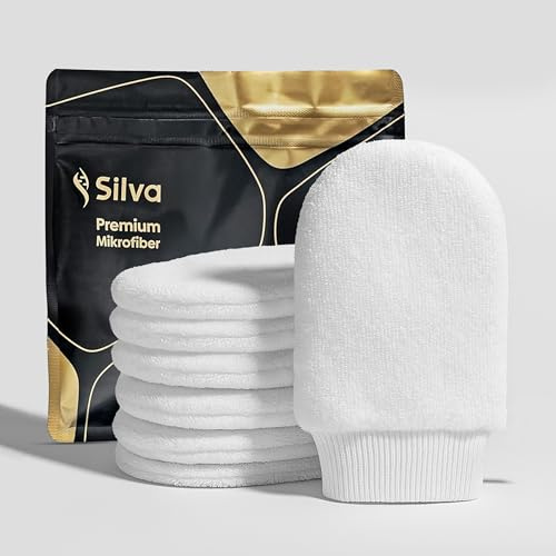 Silva Waschbare Abschmink- & Reinigungspads 7er Set – Mikrofaser Abschminkpads wiederverwendbar – Make-up Entferner Tücher für Gesicht & Augen – Hautschonend & Umweltfreundlich