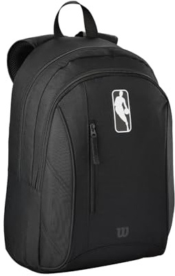 Wilson NBA Rucksack, Polyester-Basketball-Rucksack, Für mühelosen & stilvollen Transport, Farbe: Schwarz