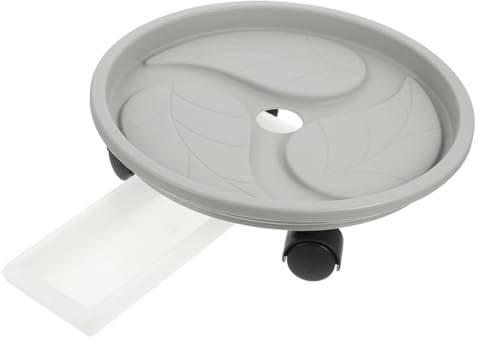 TOYZFRIENDY Sottovaso con Ruote per Vasi Pesanti Portavaso Mobile in Plastica Rinforzata con Contenitore Riserva Acqua Piatto Rotondo AntiGraffio per Piante da Interno ed Esterno capacità