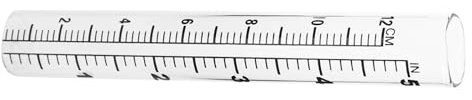 COLLBATH Glas Regenmesser Regenmessröhre mit Doppel-Skala für Präzise Niederschlagsmessung im Garten und Außenbereich Langlebiges Glas Messröhrchen für Deck und Terrasse