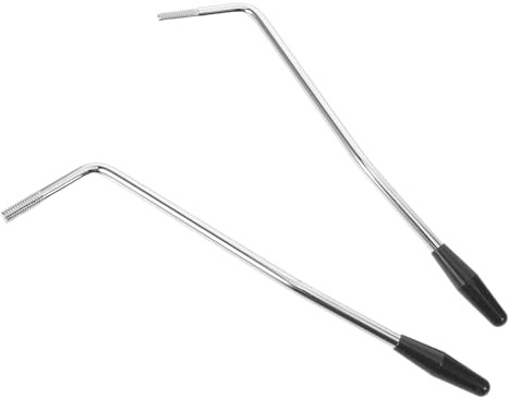 FRCOLOR Brazo de Trémolo Metálico con Rosca M5 y M6 para Guitarra Eléctrica 2 Piezas de Repuesto Compatibles Barra de Ajustable para Sistema de Trémolo Accesorios para Reparación y