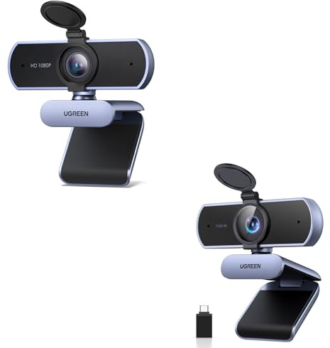UGREEN Webcam 4K 30FPS USB A C Autofocus et Webcam 1080P 30FPS USB Mise au Point Fixe