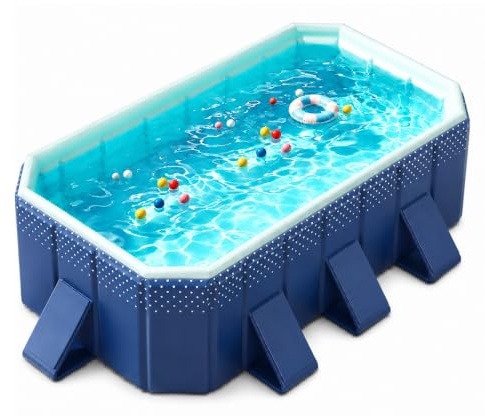 Grande Piscina Pieghevole, Piscina Fuori Terra Rigida Per Bambini & Adulti