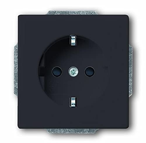 Busch-Jaeger 20 EUC-81 Steckdosen-Einsatz Anthrazit glänzend