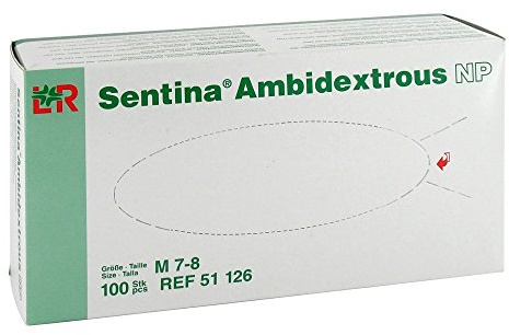 Sentina Ambidextrous NP Gr. M 7-8 100er, Handschuhe