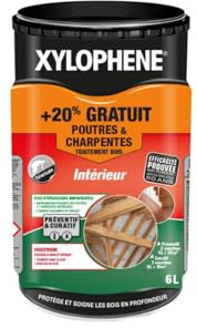 Xylophene Poutres Et Charpentes 5L + 20% Gratuit