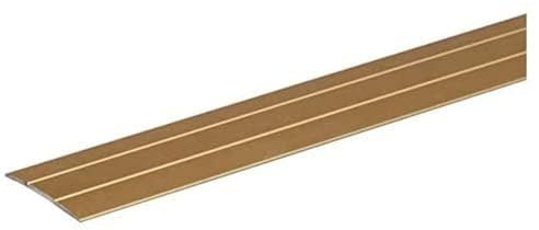 Alberts 491499 Perfil de transición, Autoadhesivo, Aluminio, anodizado dorado, 900 x 38 mm