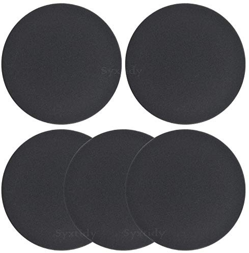 Syxtidy Vacuum Filter for Bissell, Filters Replacement for Bissell Powerforce Helix Bagless 2191, 2190, 2254, 2256, 1700, Part 1608225,5 Pack, Black