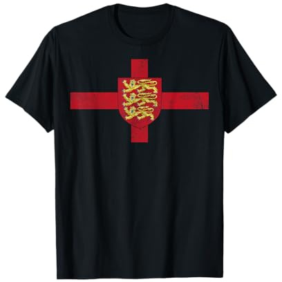 ENGLAND FLAG ROYAL ARMS SAINT GEORGE'S CROSS ENGLISH T-Shirt
