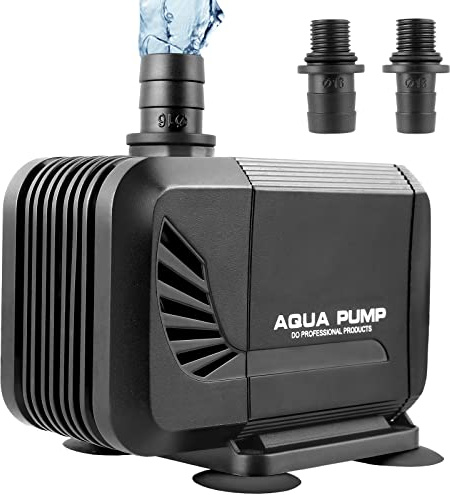1500L/H Wasserpumpe Tauchpumpe Aquarium Pumpe, Energie Sparen, 15W Pumpe für Teich Brunnen, Leise mit Filter, Garten, Max Förderhöhe 1.6m