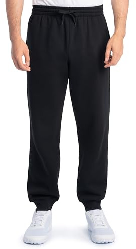 Fruit of the Loom Men's Eversoft Fleece Sweatpants & Joggers (Regular & Big Man), Joggers-Black, Medium