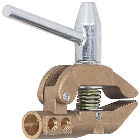 Morsetto di messa a terra 32mm, 800A, in ottone per saldatura elettrica, saldatura ad argon, saldatura a resistenza e saldatura a perno – Apertura morsetto a terra per cablaggi industriali