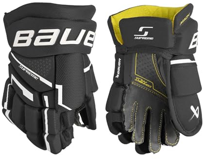 Bauer Supreme MACH Bambini Gants pour enfant Noir/blanc Taille 9