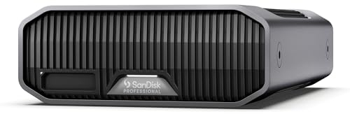 SanDisk Professional G-DRIVE PROJECT 8 TB (Festplatte mit großer Kapazität, Thunderbolt 3, USB (10 Gbit/s), 7.200 U/min Ultrastar-Festplatte, bis zu 250 MB/s) 5 Jahre Garantie