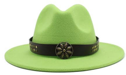 Fengyan Chapeaux Chapeau de coupe de style britannique, chapeau de jazz nouveau, chapeau tibétain à grande aile de printemps et d'automne, chapeau en feutre de salon de tir de mariage ( Couleur :