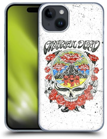 Head Case Designs Licenza Ufficiale Grateful Dead Rosa Tendances Custodia Cover Dura per Parte Posteriore Compatibile con Apple iPhone 15 Plus
