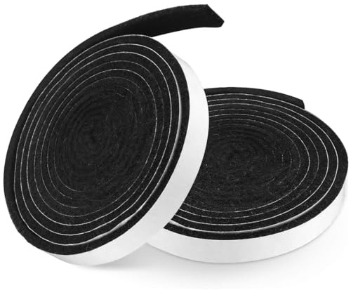 VYZUTR Ofendichtschnur Kamindichtung Selbstklebend 2m, 3mm Dicke Dichtung Raucher Grill Band Self Dichtung Hitzebeständige Grill Kamindichtung für Ofenfenster Kamin und Ofenrohr (13mm Wide)