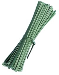 Filo per Giardinaggio Verde Pretagliato Ø3 - Piattina verde Confezione da 100 Pezzi - Filo per Legatura Piante e Fiori - Fascette Resistenti per Uso Esterno e Interno​ (spezzoni da 15 cm)