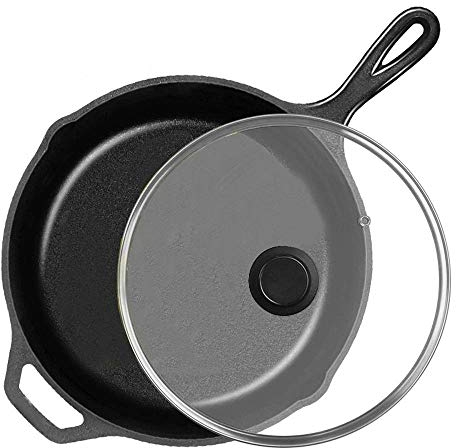 Tiefe Bratpfanne, Bratpfanne Antihaft-Gusseisenpfanne Unbeschichtet Steak Braten Induktionsherd Universal Ohne Deckel