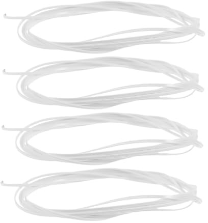 Gitarrenbinding und Einfassungsstreifen 1650x1x0, 5mm 4 Stück | Weißer Kunststoff, für Klassische und Akustische Gitarren, Dekorative Linien, Selbstgemacht Freundlich