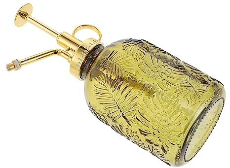 BESTonZON Annaffiatoio Vetro Pompa Spray Ergonomica per Piante e Bonsai Nebulizzatore Manuale Piccolo per Giardinaggio con Spruzzino per Irrigazione Precisa e Facile