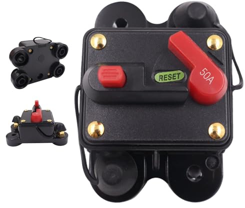 Duvcoywae Disjoncteur pour Camping-car, Fusible pour Moteur de Traîne, Interrupteur de courant pour Bateau, Maison, Véhicule, Prise électrique, Ingénierie, Inspection, Électricien, Marine, Quad