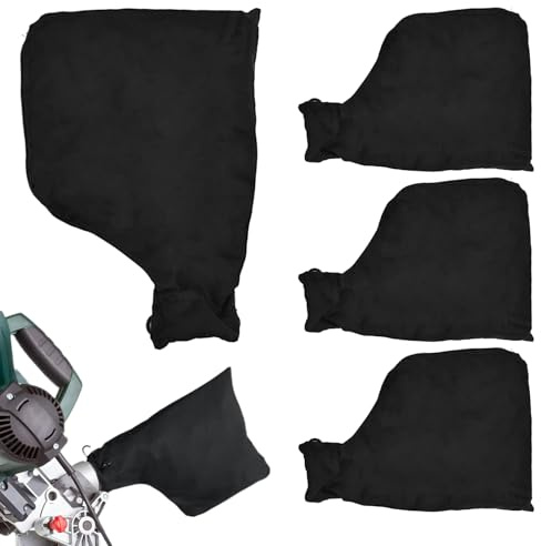 Dust Collection Bag, Sander Dust Bag, Adjustable Attachment Connector Cover Black, Compatible with Multiple Power Tools Sanding Accessories for Cutting Machine Sander Polisher Woodworking