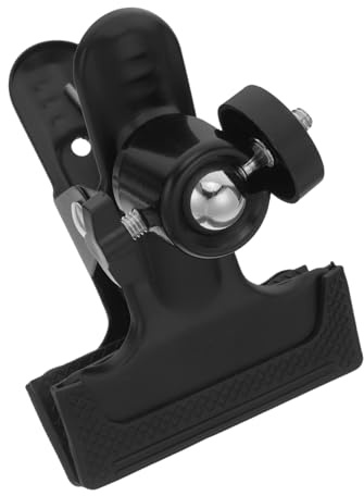 FUNNETOYU Abrazadera para Cámara con Soporte Giratorio y Tornillo Clip Metálico Resistente para Trípode Compatible con DSLR y Fondo de Estudio para Fotografía y Vídeo Profesional