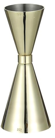 Dosatore Cocktail Jigger Cocktail Bar in acciaio inossidabile Misure Strumenti da bar Accessori(Gold 1oz 2oz)