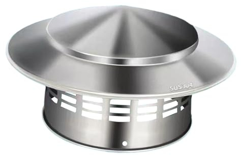 Nsaroche Cappuccio Antipioggia per Cappuccio Tetto Cappuccio Tubo Ventilazione Protezione Polvere Neve in Acciaio Inox Adatto per Esterno Casa, m