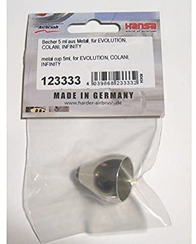Harder & Steenbeck 123333 Becher 5ml aus Metall für Evolution und Colani, klein